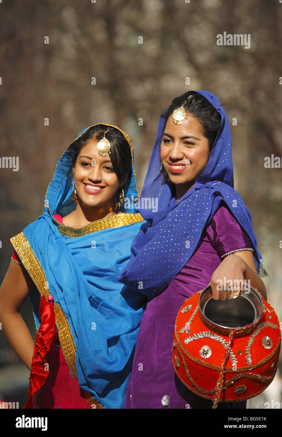 Punjabi girls Stock Photo