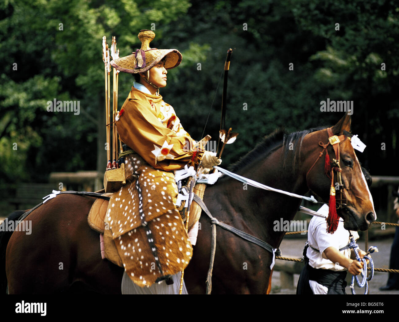 Yabusame Japanese archery on horse Kamakura Japan Stock Photo Alamy