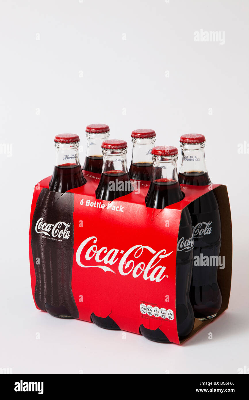 coca cola coke bottles bottle glass pack box Stock Photo Alamy