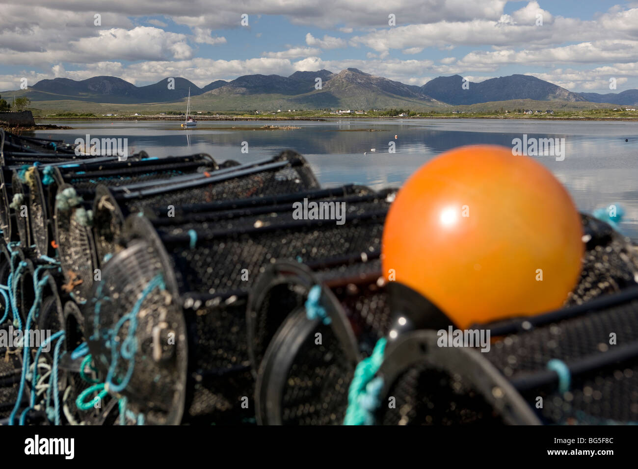 Roundstone harbour, Connemara, West coast of Ireland Stock Photo