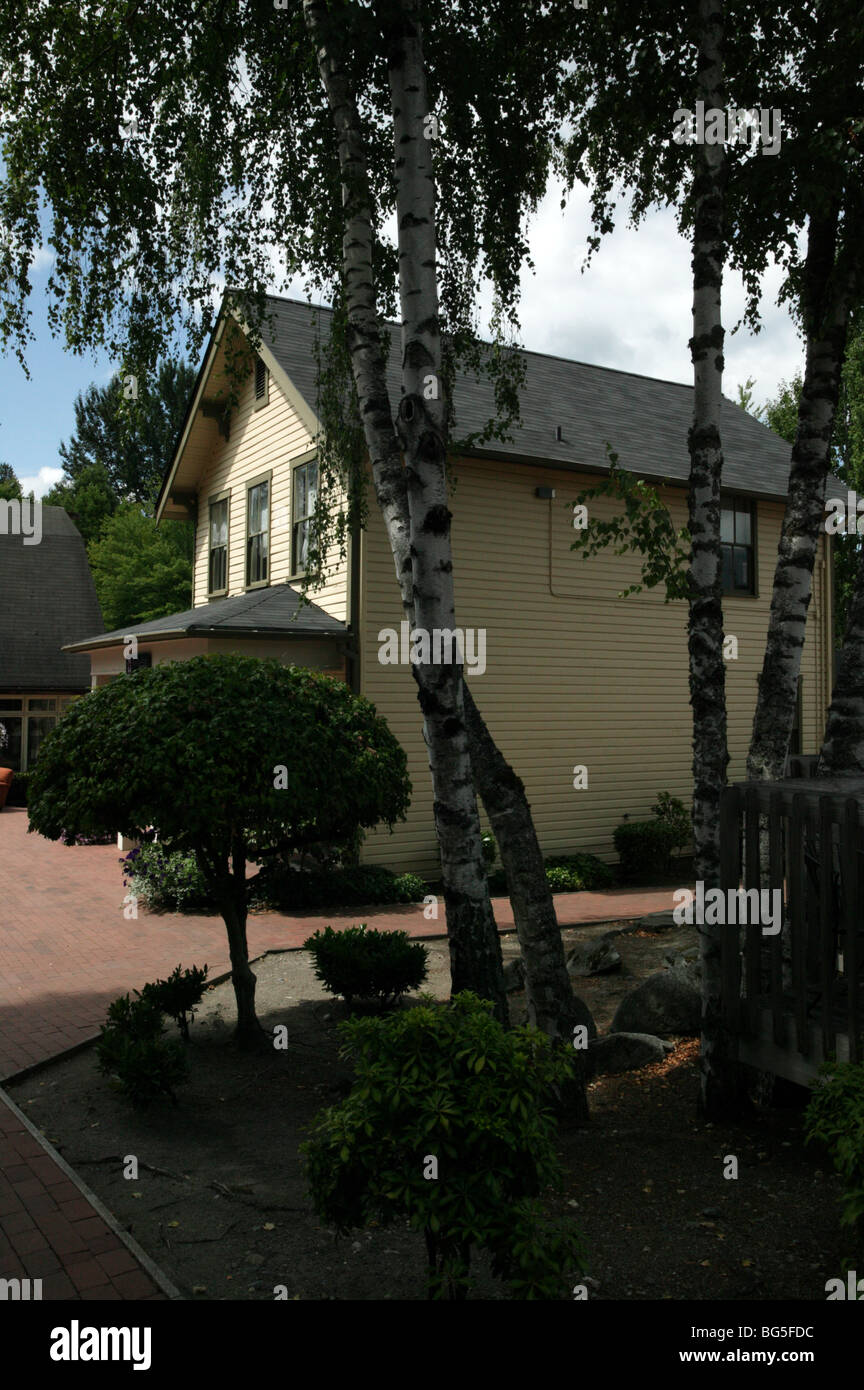 Photograph of  McQuade House, Gilman Village, Issaquah, WA Stock Photo