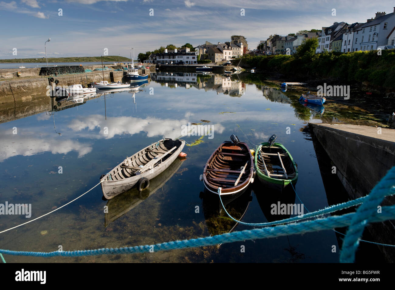 Roundstone harbour, Connemara, West coast of Ireland Stock Photo