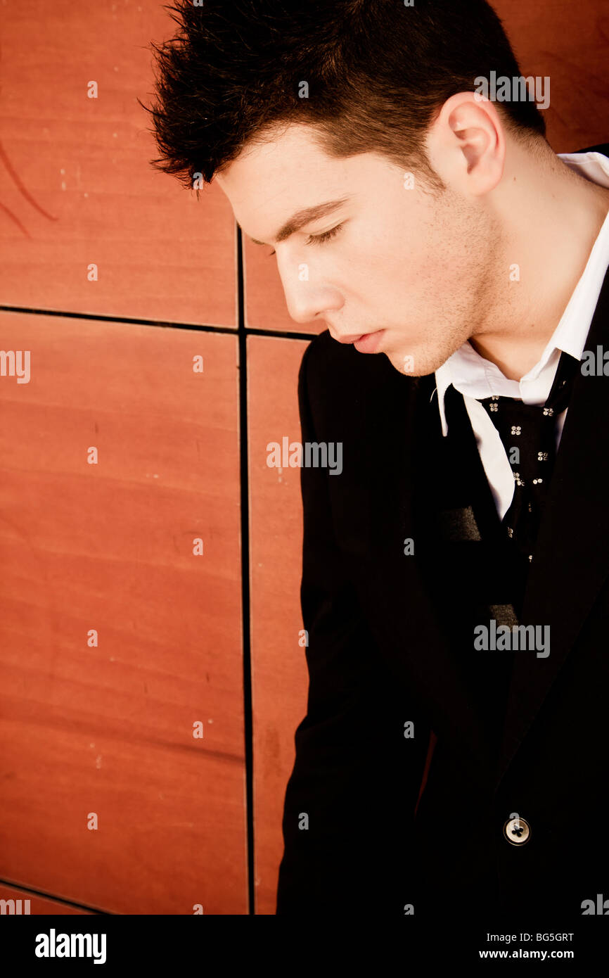Pensive young professional man hi-res stock photography and images - Alamy