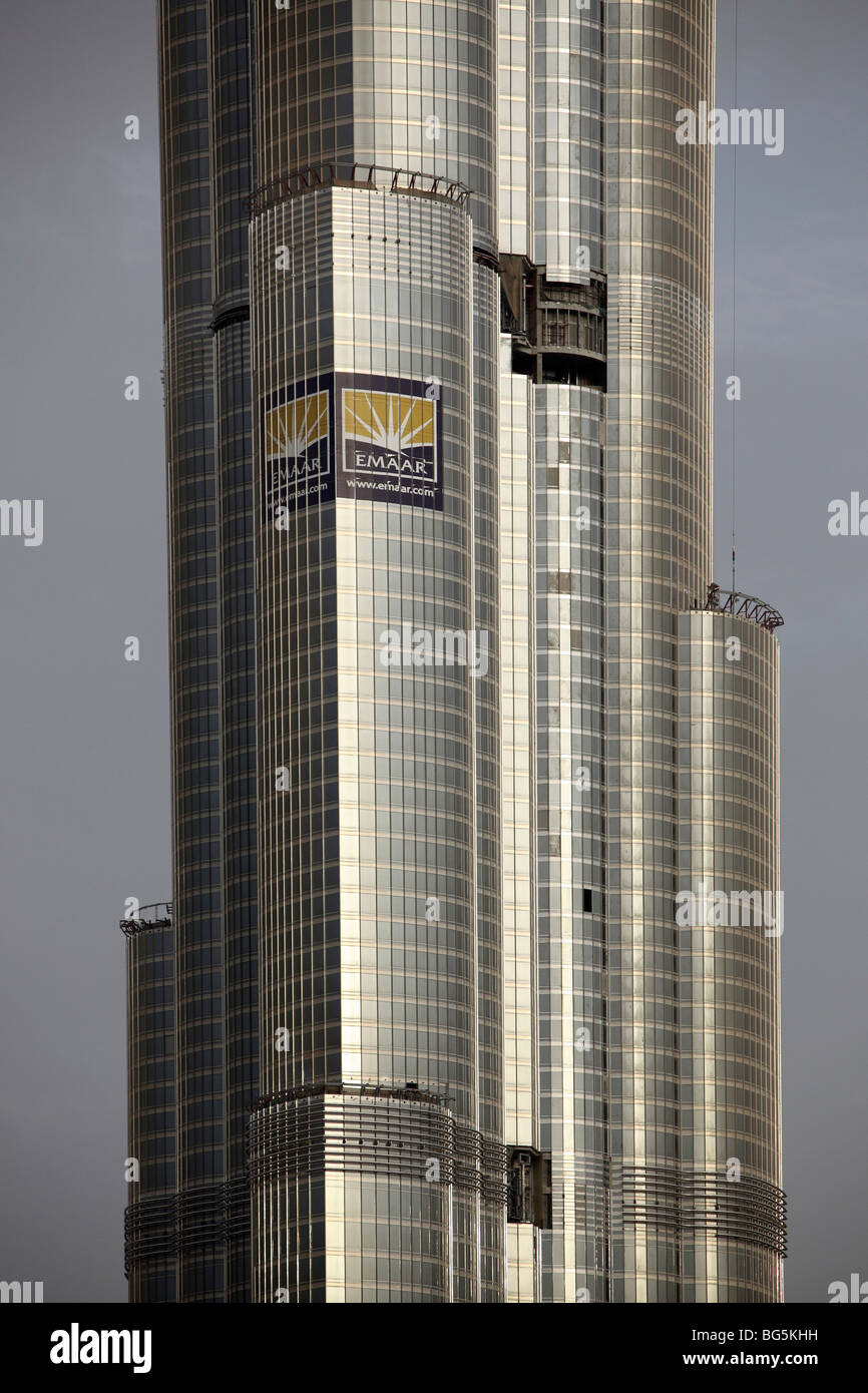 Close-up of Burj Dubai, United Arab Emirates Stock Photo