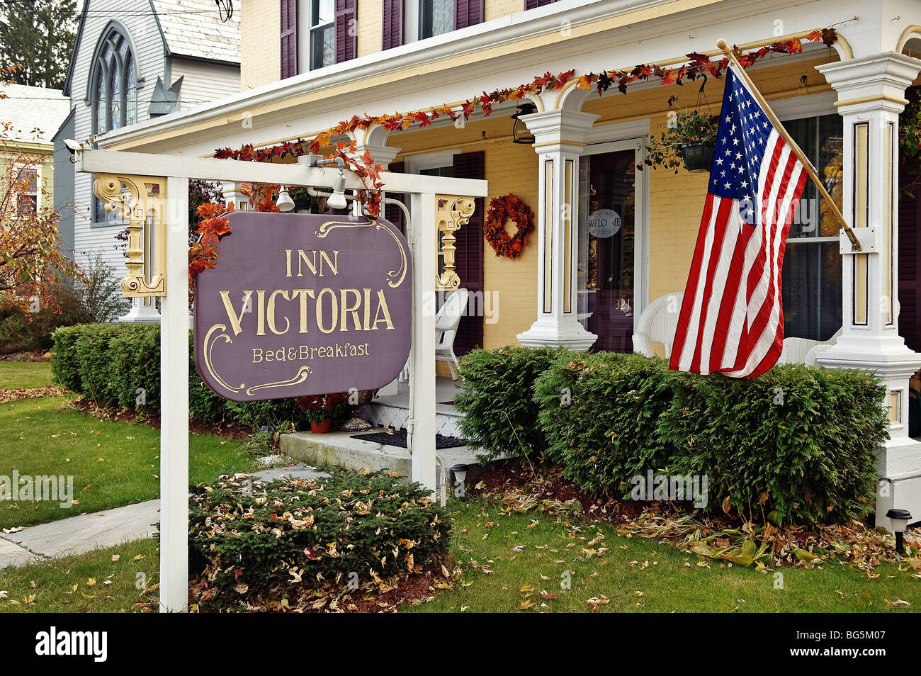 Bed & breakfast, Chester, Vermont, USA Stock Photo