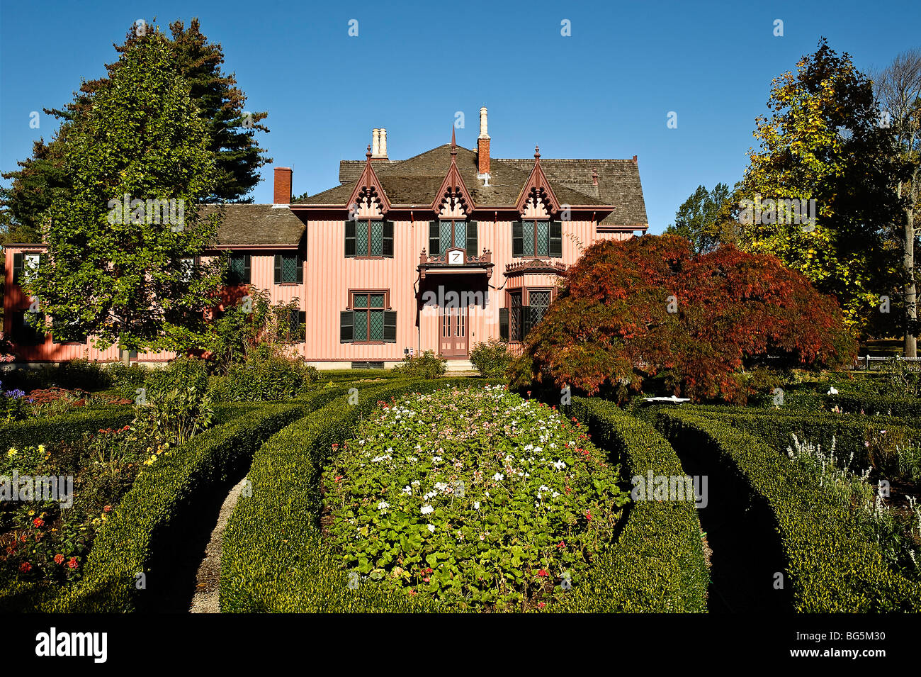 Roseland Cottage and gardens, Woodstock, Connecticut, CT Stock Photo Alamy