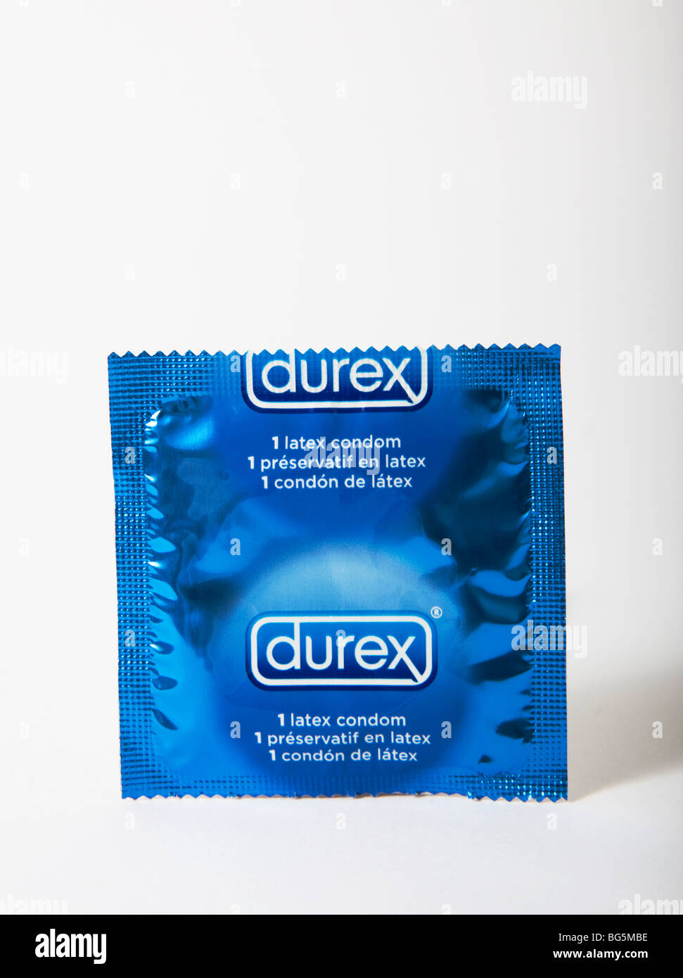 durex condom packet 'extra safe' condoms Stock Photo
