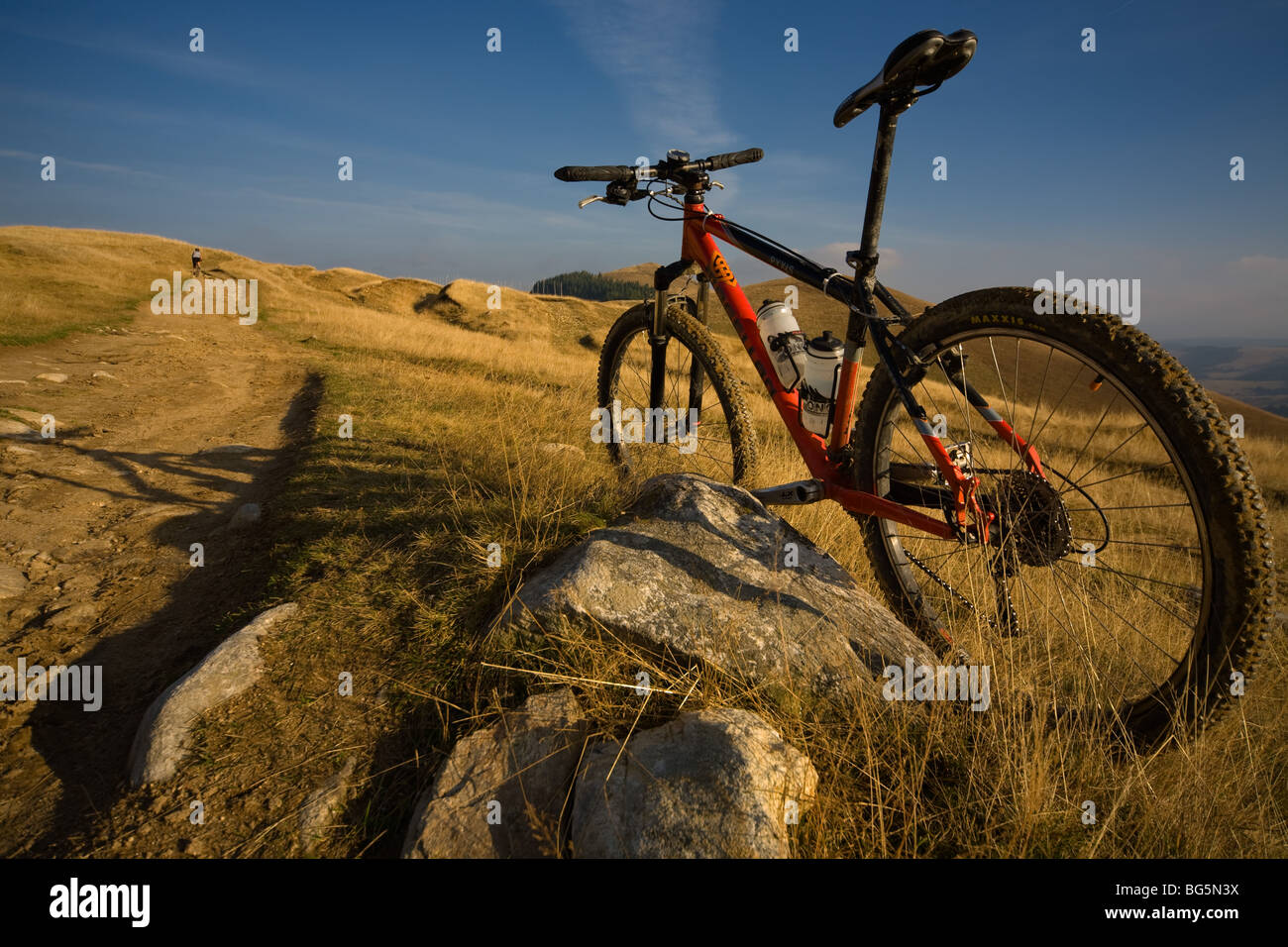 single trail mountain biking