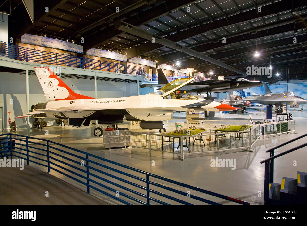 Museum of Aviation at Robins Air Force Base in Warner Robins Georgia Stock Photo