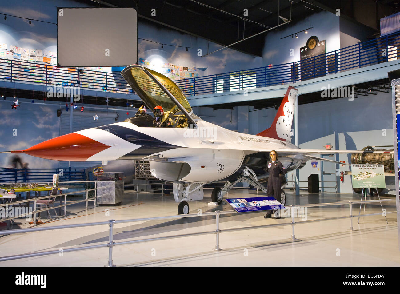 Museum of Aviation at Robins Air Force Base in Warner Robins Georgia Stock Photo