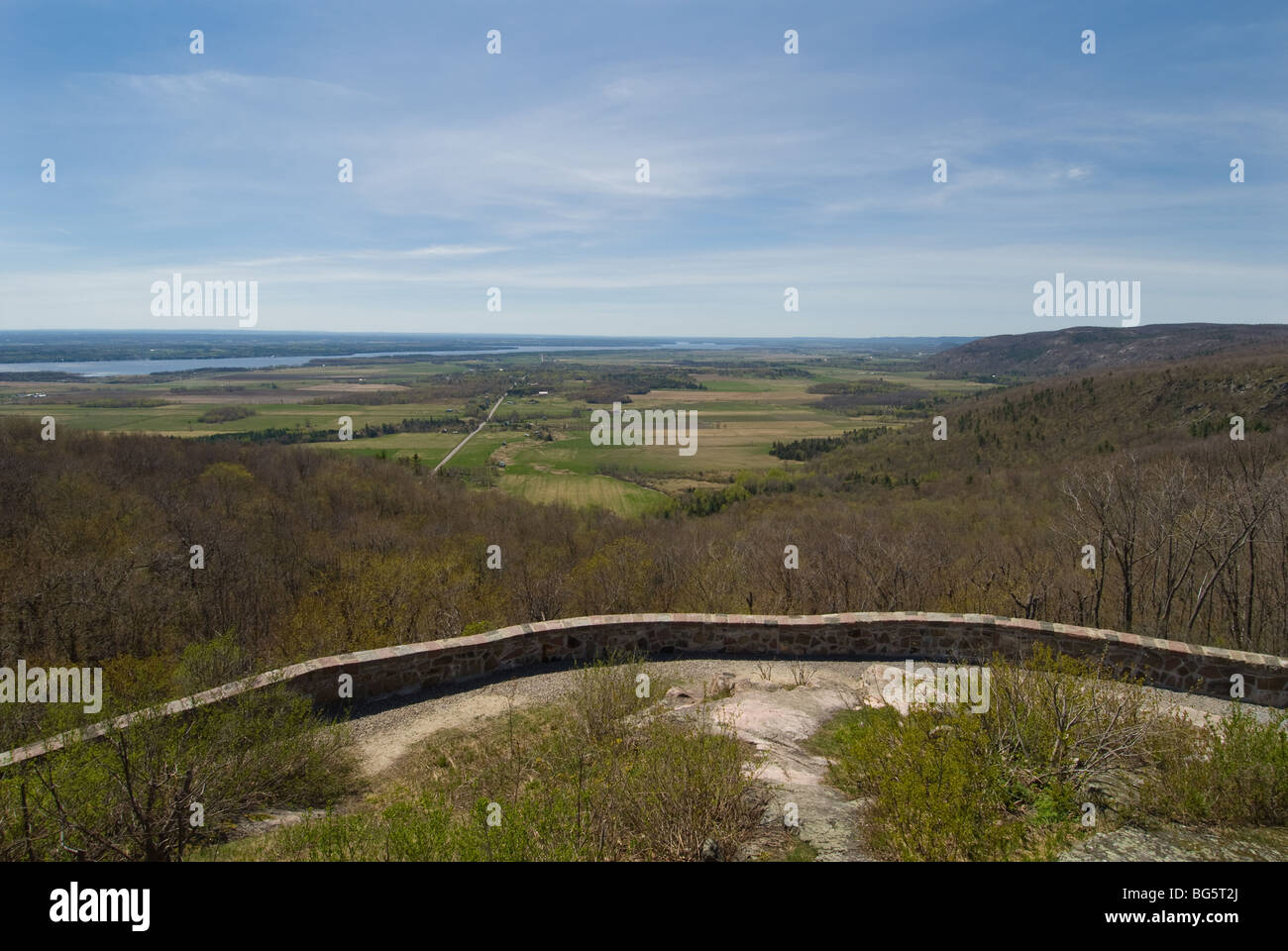 Ottawa Valley and Gatineau Hills from the scenic Champlain lookout in