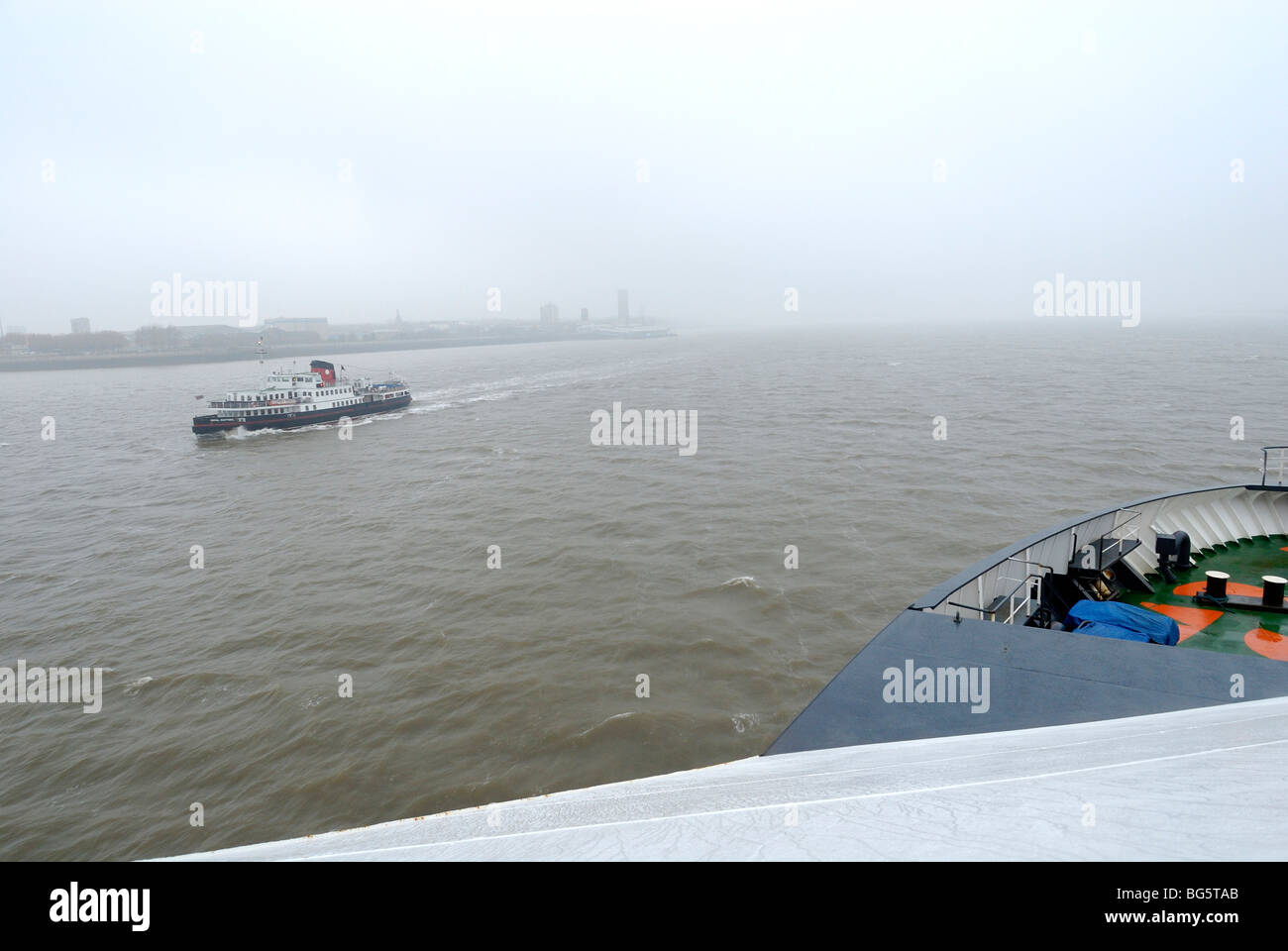 Mersey ferry seen from Liverpool to Dublin Ireland Ferry Stock Photo Alamy