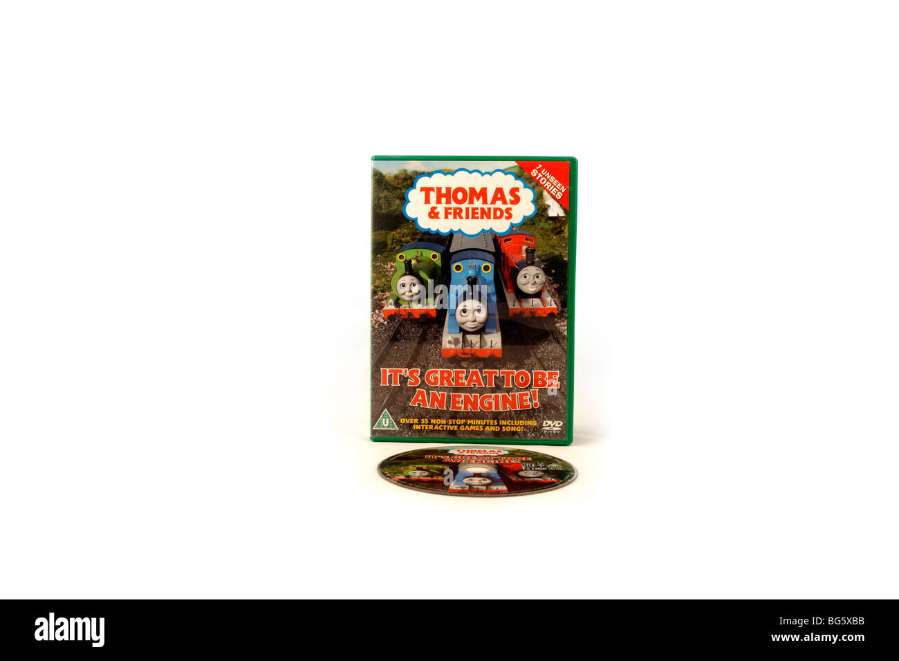 Thomas the tank engine dvd its great to be an engine stock photo alamy