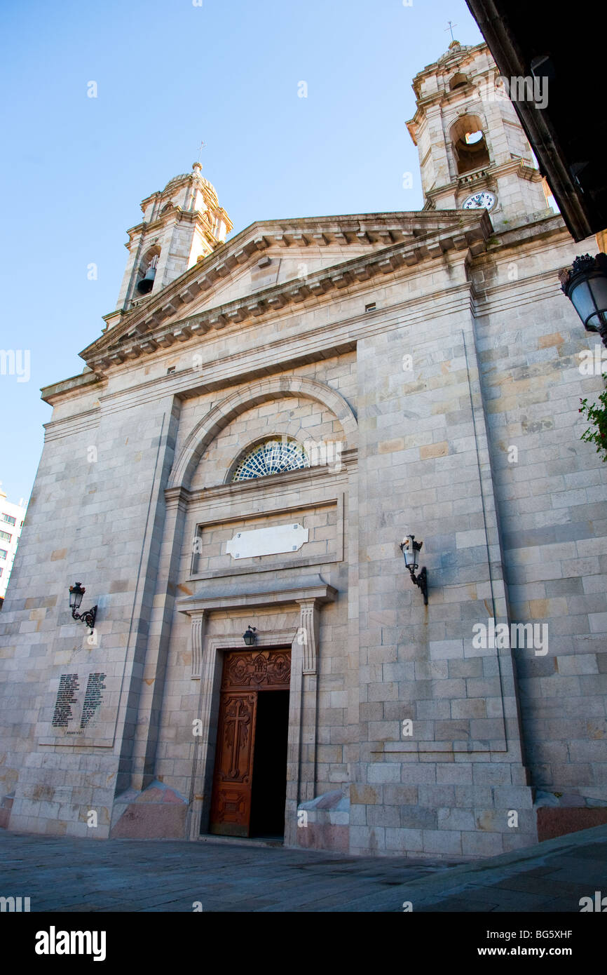 Church of Santa Maria, Vigo, Spain Stock Photo