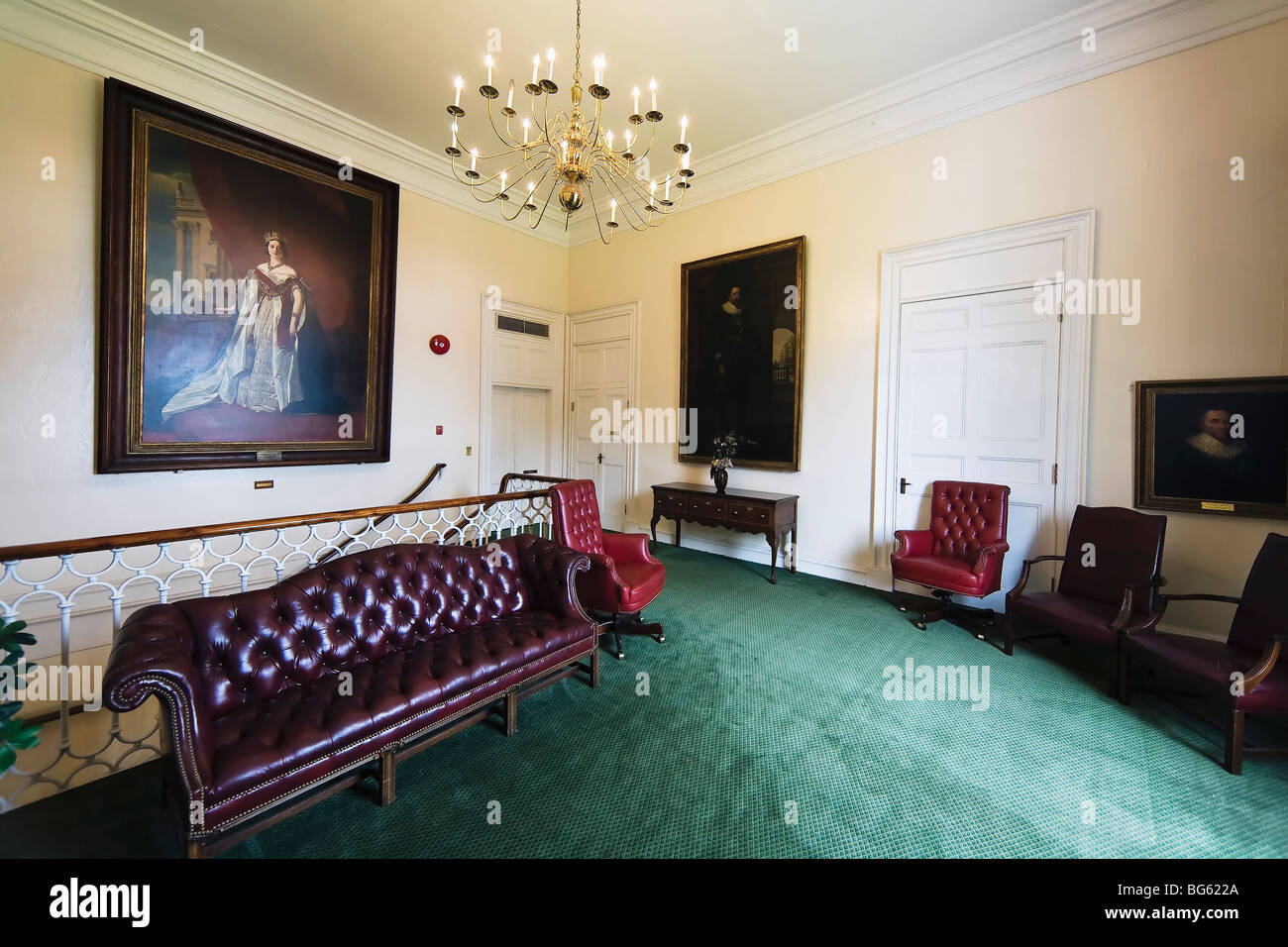 Hallway in Bermuda's Building, Hamilton Stock Photo Alamy