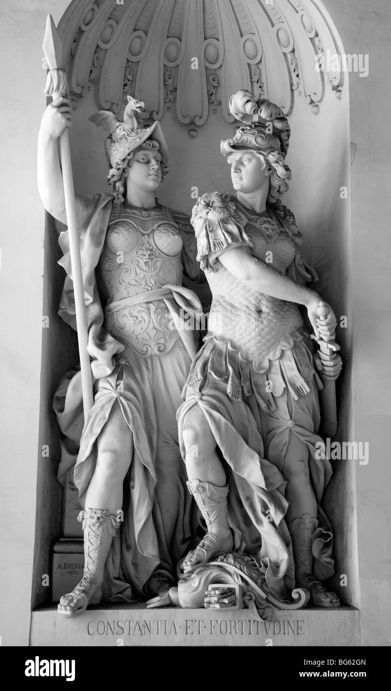 Vienna - virtue - constancy and force Stock Photo
