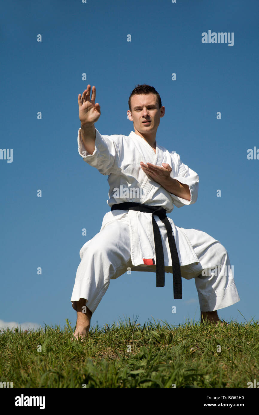 world champion - karate - kata - training Stock Photo