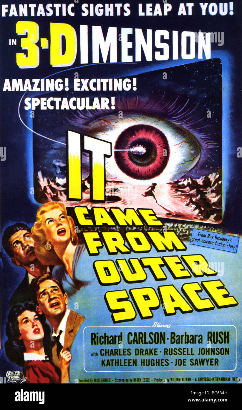 IT CAME FROM OUTER SPACE - Poster for 1953 U-I film with Richard Carlson and Barbara Rush Stock Photo