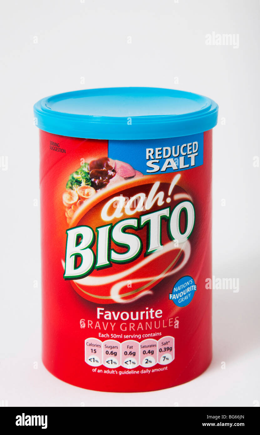 tub bisto gravy granules "reduced salt Stock Photo Alamy