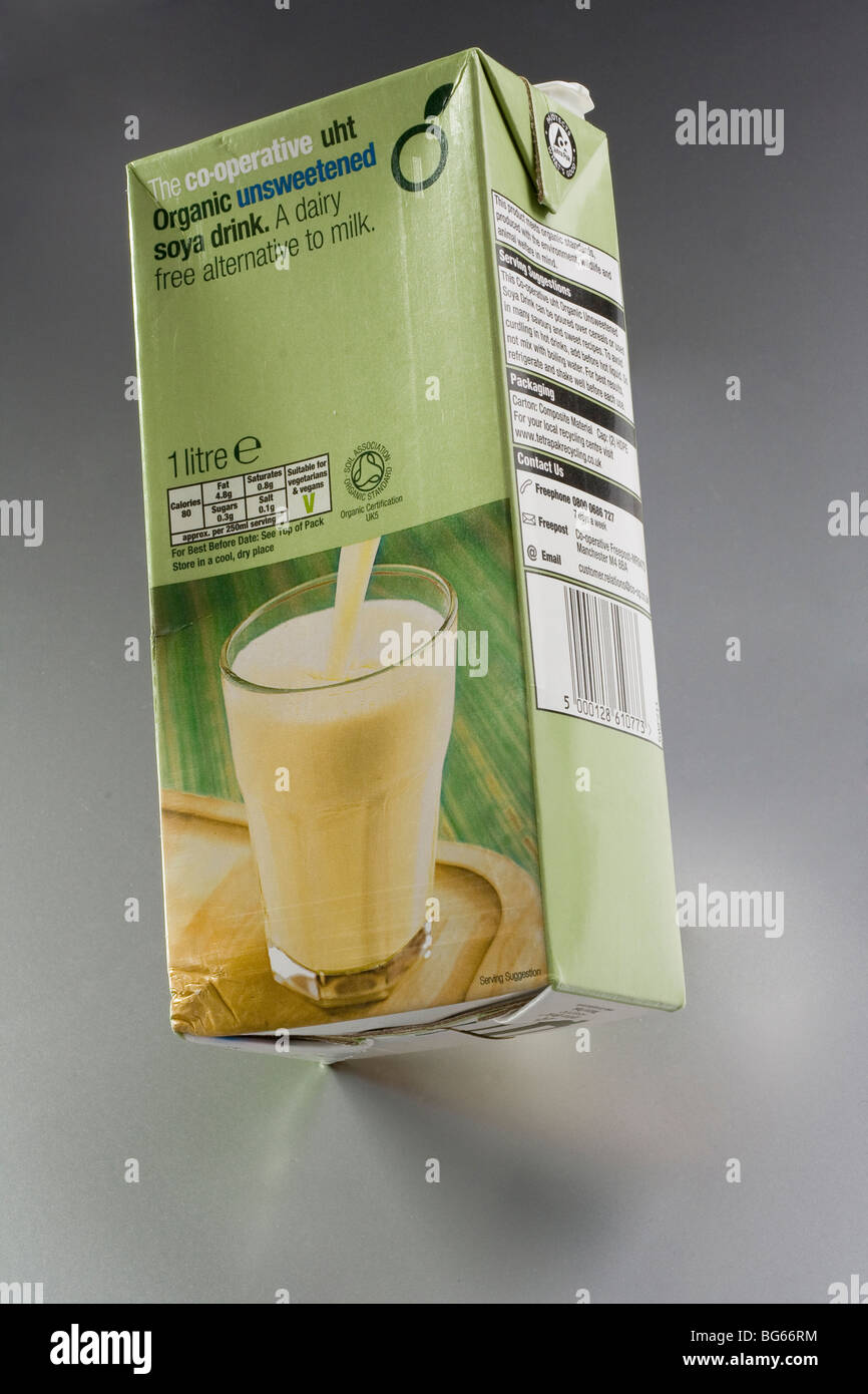 Organic soya milk Stock Photo