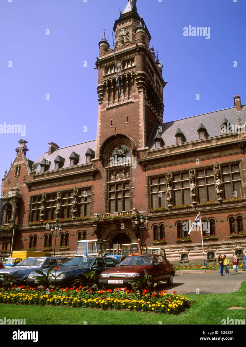 France Nord Dunkirk Town hall Stock Photo Alamy