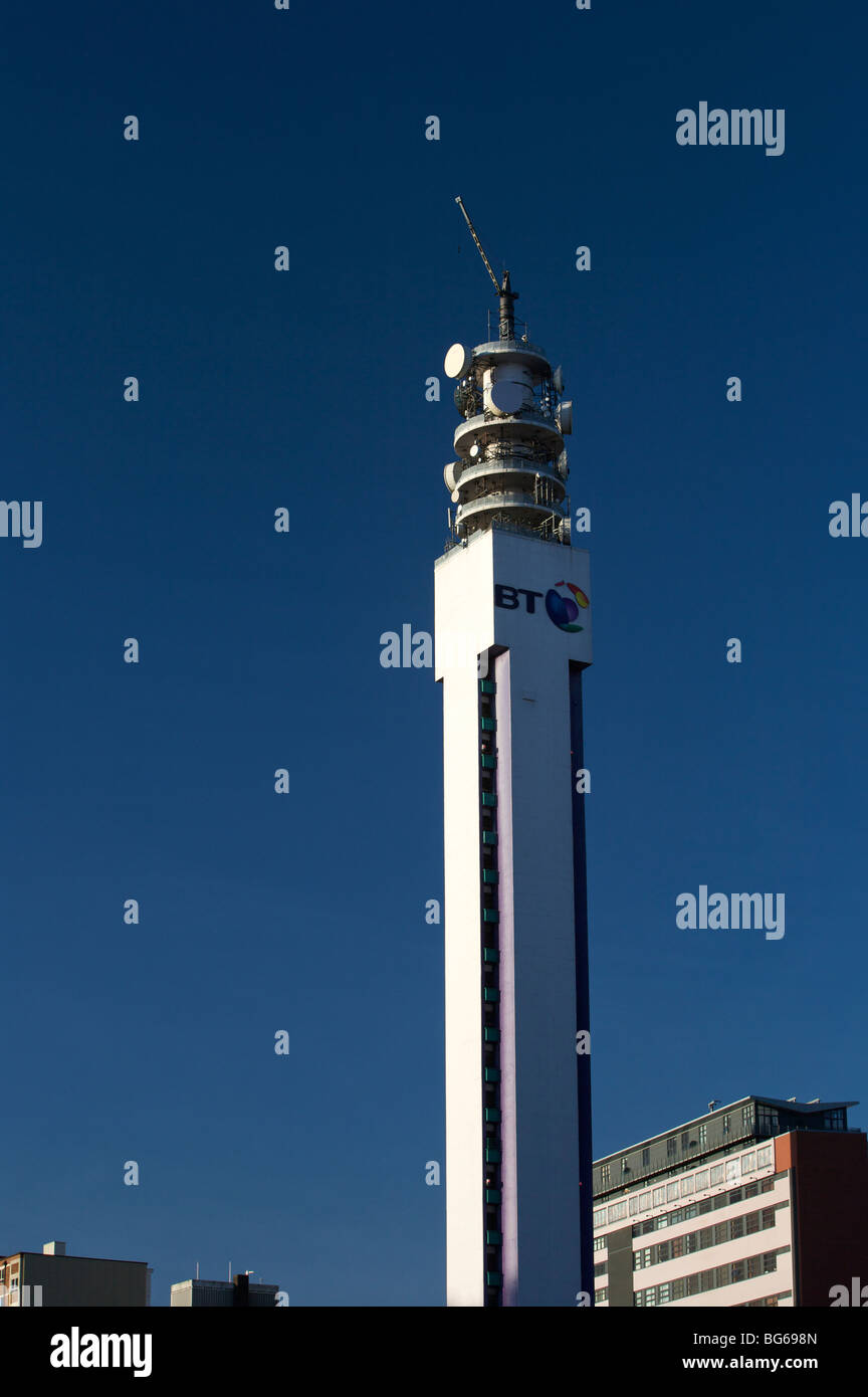 British Telecom (BT) Tower Birmingham West Midlands England  UK Stock Photo