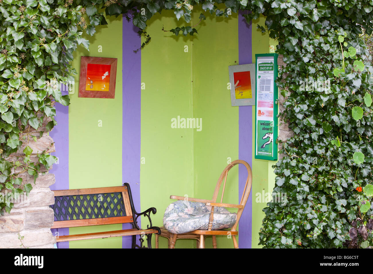 Decorated Bus Shelter High Resolution Stock Photography and Images - Alamy