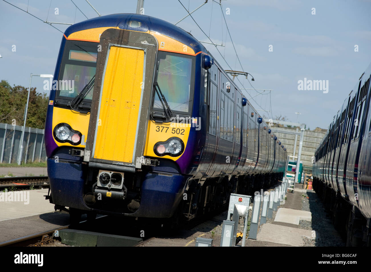 Class 377 train in First Capital Connect livery Stock Photo - Alamy