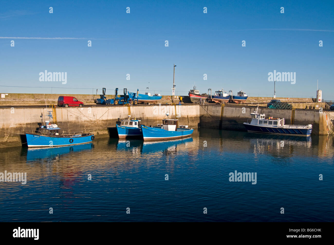 Seahouses harbour on the East Heritage Coast of North Sunderland SCO 5596 Stock Photo