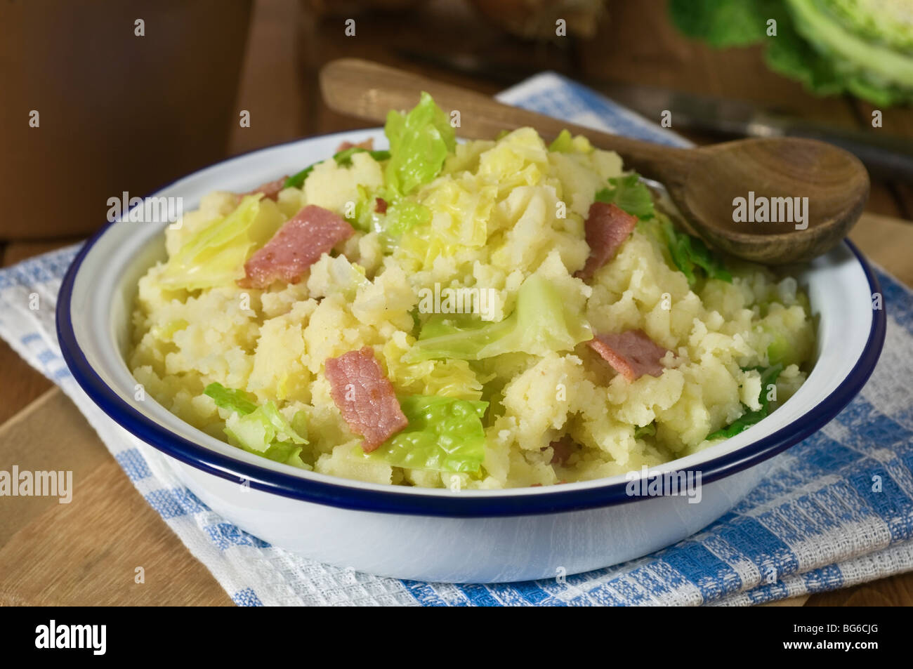 Colcannon Ireland Potato and cabbage dish Stock Photo