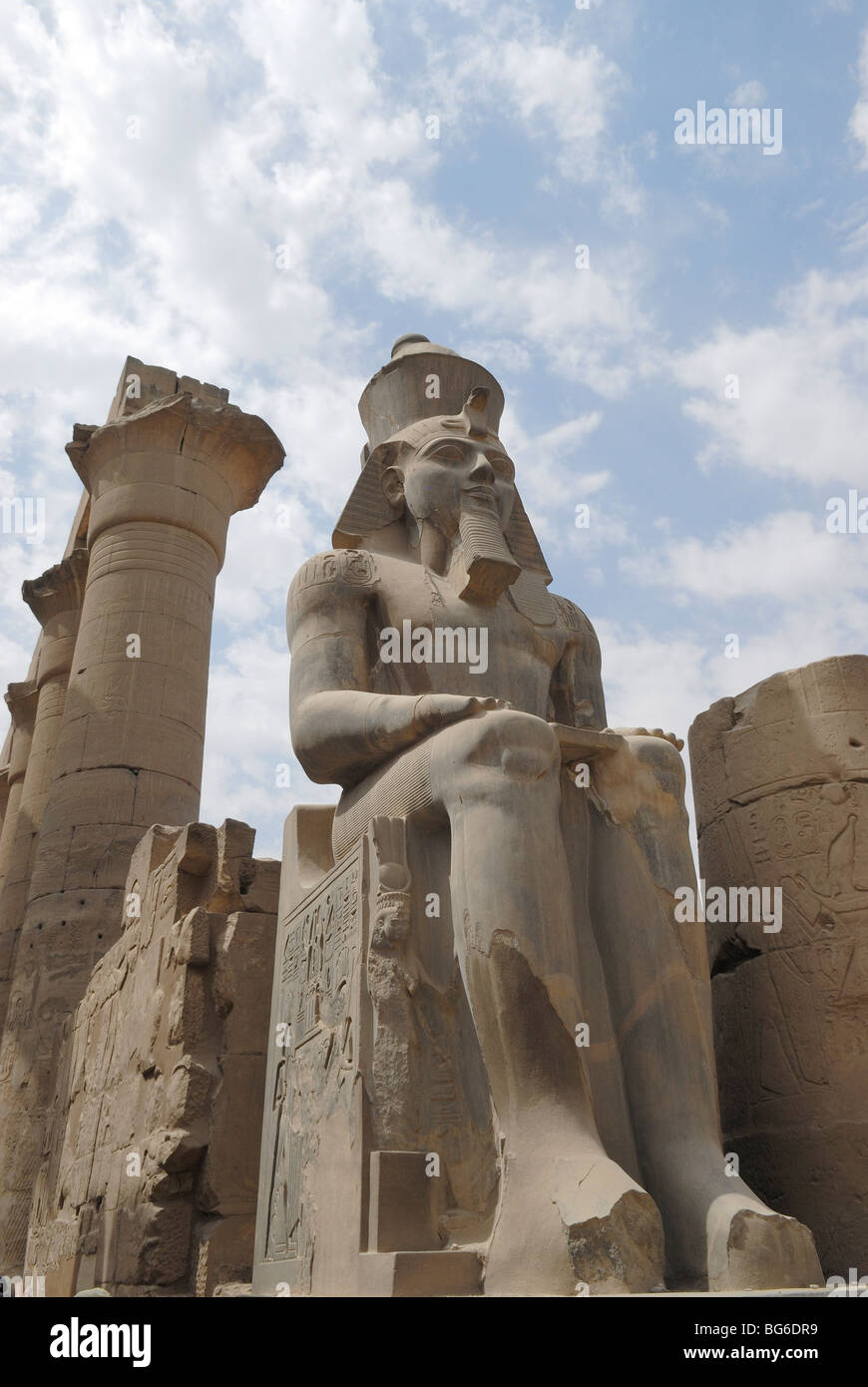 Statue of Ramses II of Karnak temple complex, Luxor, Egypt Stock Photo ...