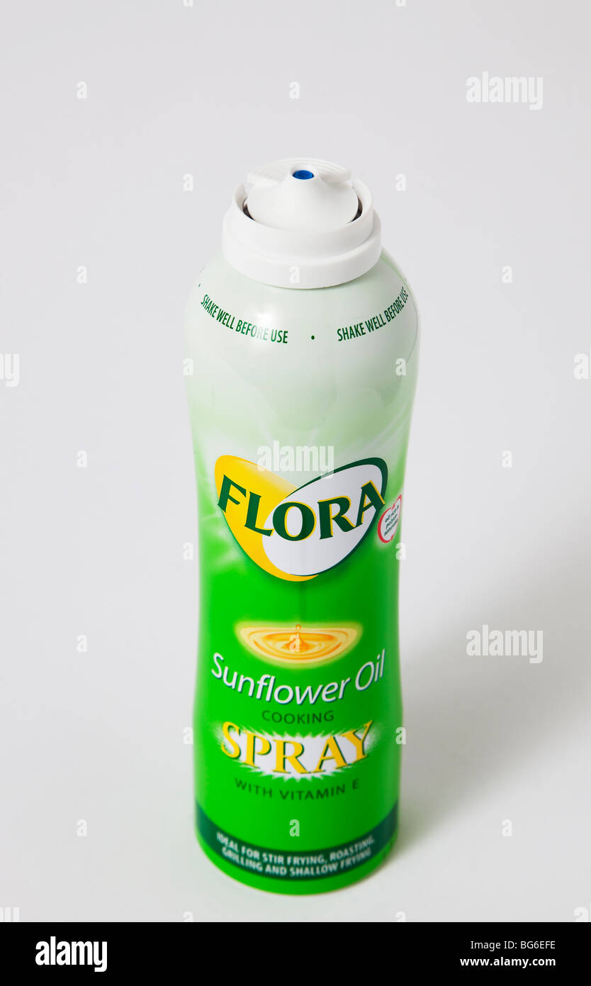 can flora sunflower oil spray Stock Photo Alamy