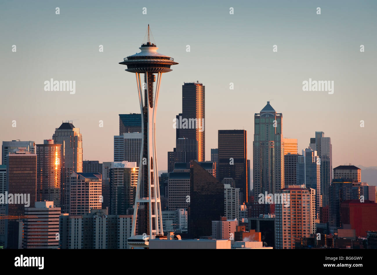 Bless international City Viewed From Queen Anne Hill, Space Needle,  Seattle, King County, Washington State On Canvas Print