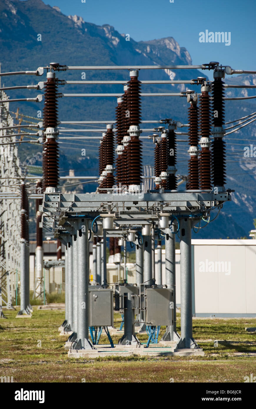 Electricity Substation Stock Photo