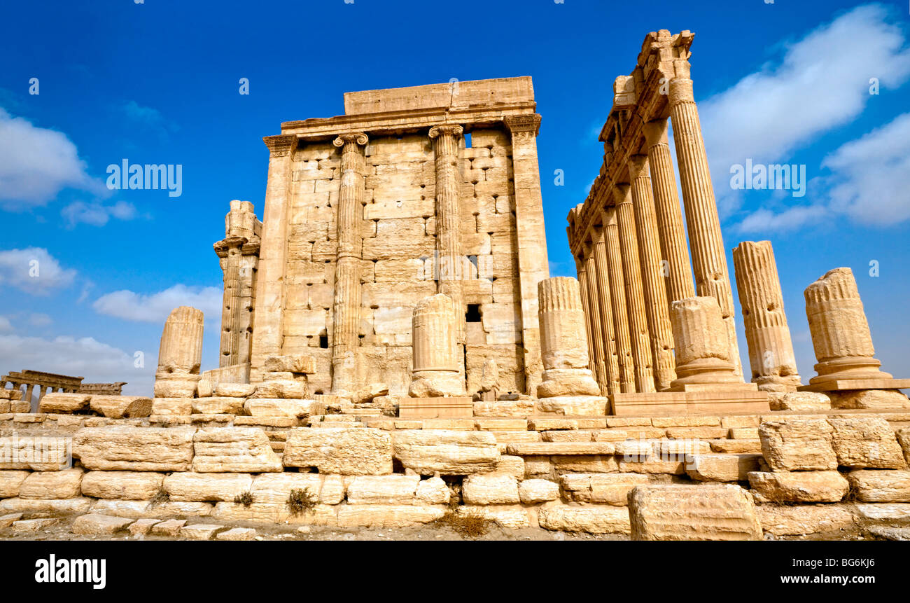 Ancient Roman time town in Palmyra (Tadmor), Syria. Greco-Roman ...