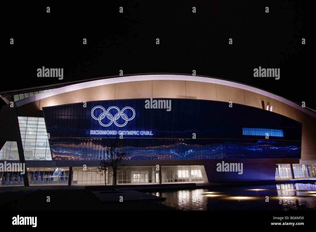 Richmond Olympic Oval, Richmond, Greater Vancouver Area, BC, Canada Stock Photo