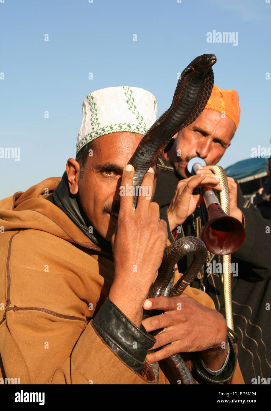 Jemaa el Fna Snake Charmer Stock Photo Alamy