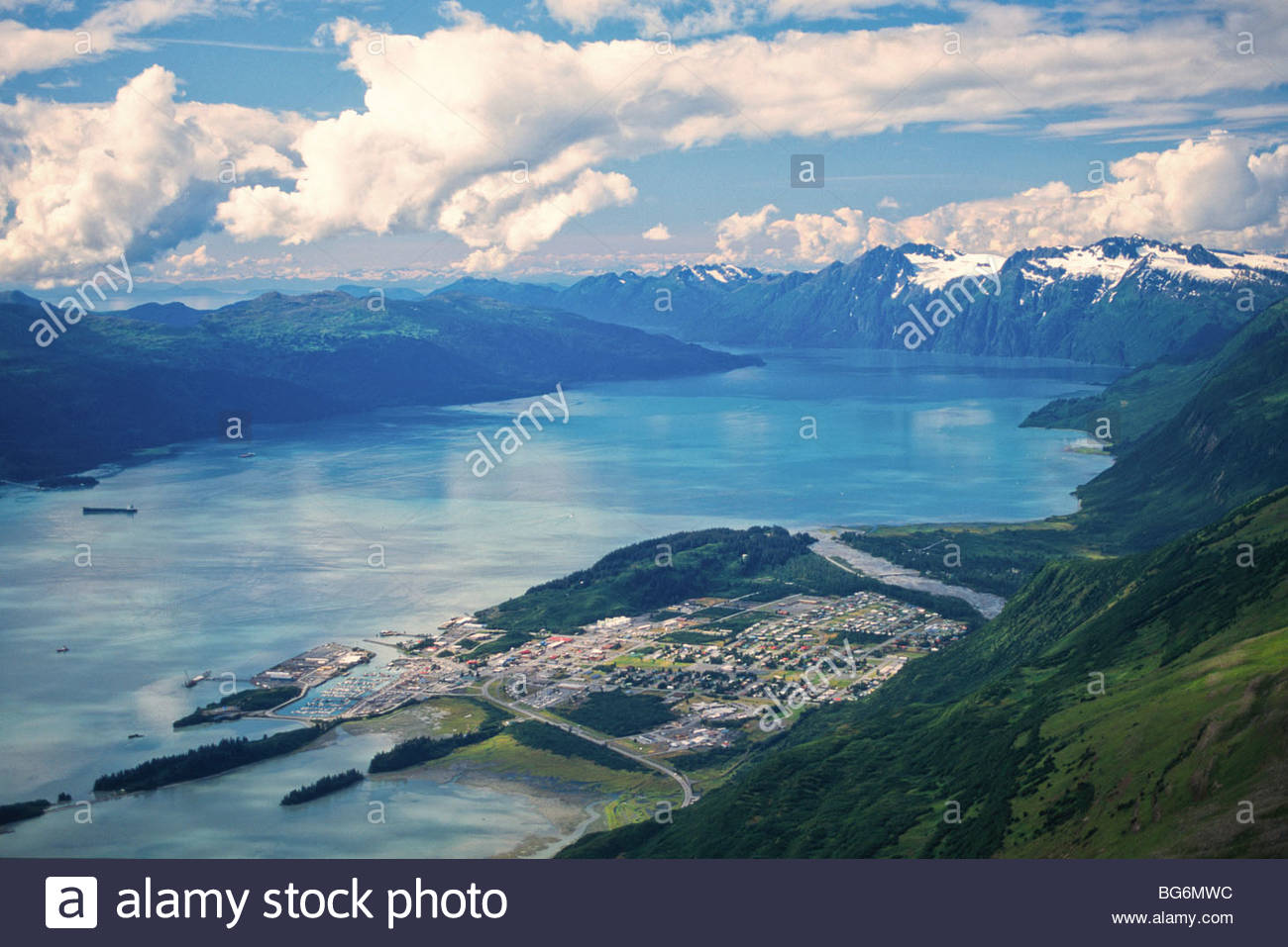 Valdez Alaska Aerial Stock Photos & Valdez Alaska Aerial Stock Images