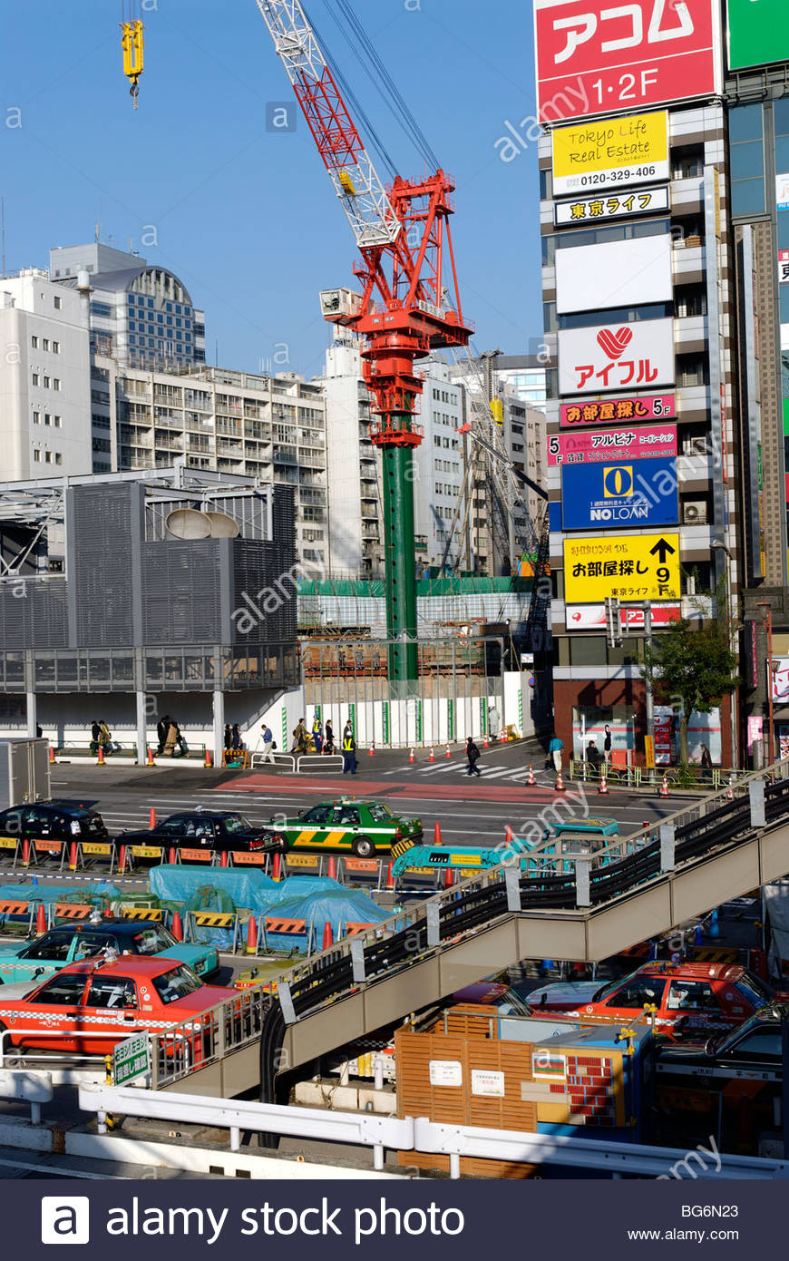 Japan Tokyo Construction Site Stock Photos & Japan Tokyo Construction