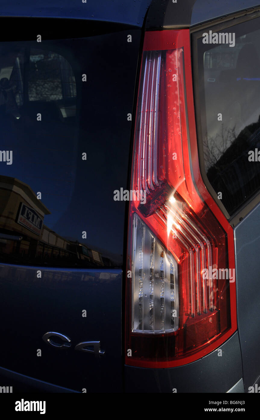 Tail lights of a Citroen C4 Picasso Stock Photo - Alamy