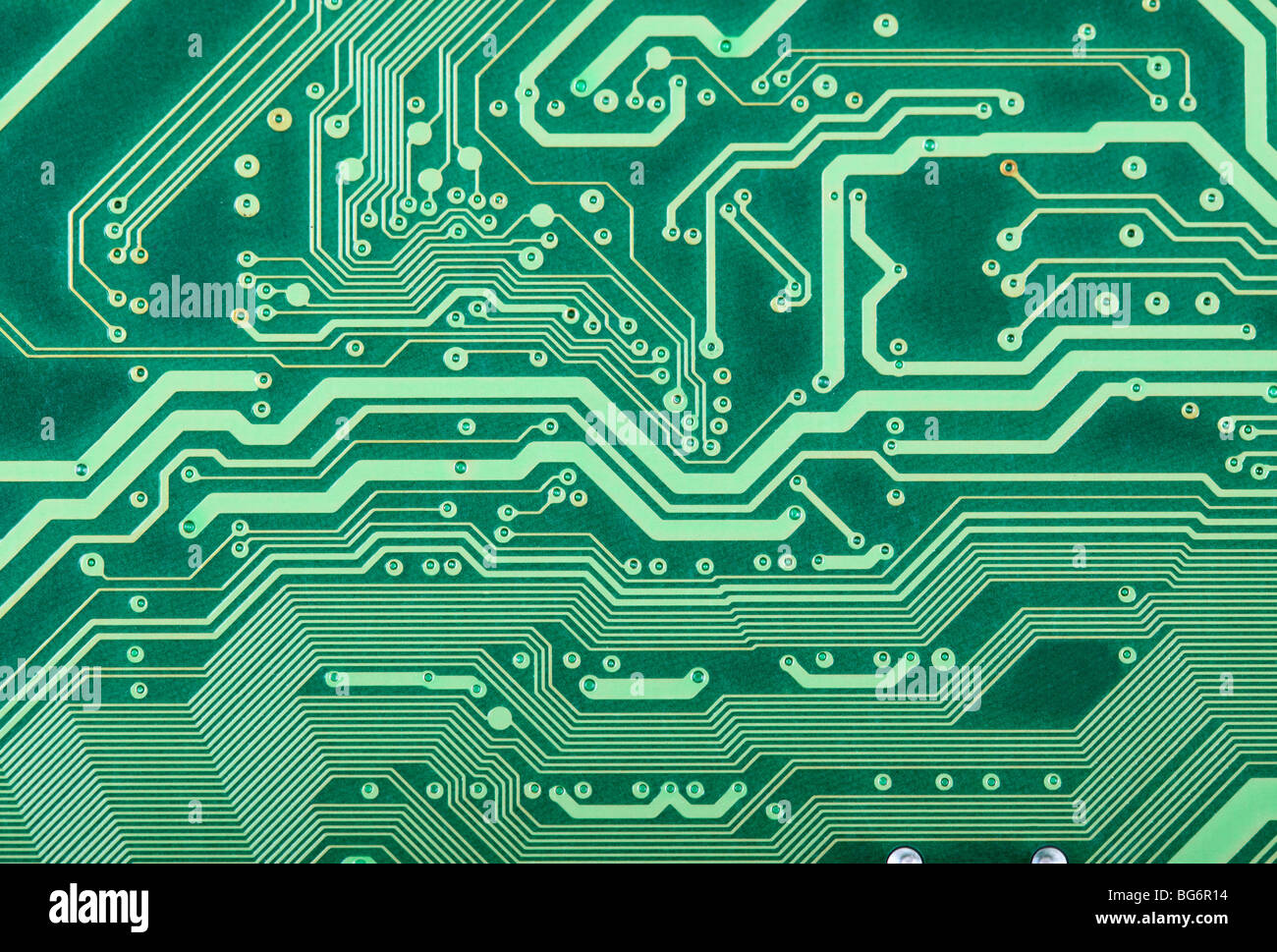 Technological texture of a electronic plate with paths Stock Photo