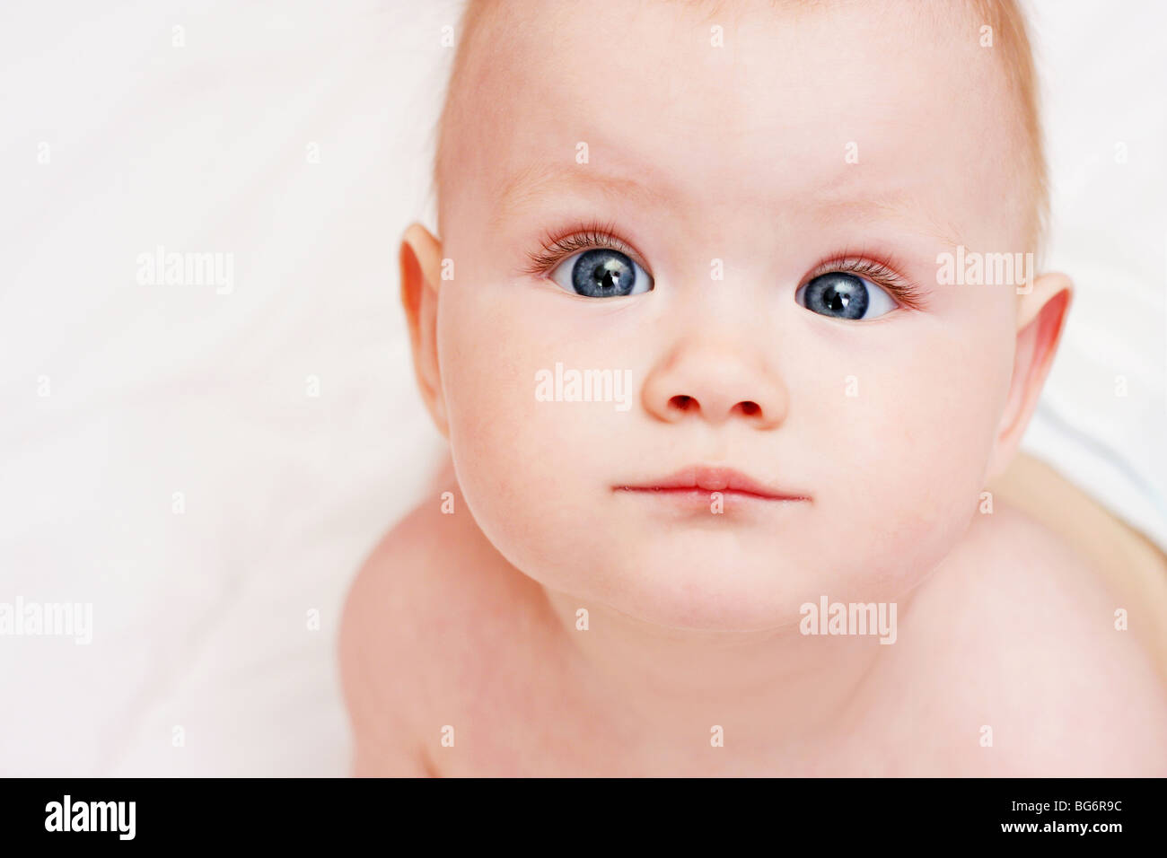 portrait of sweet baby on white background Stock Photo - Alamy