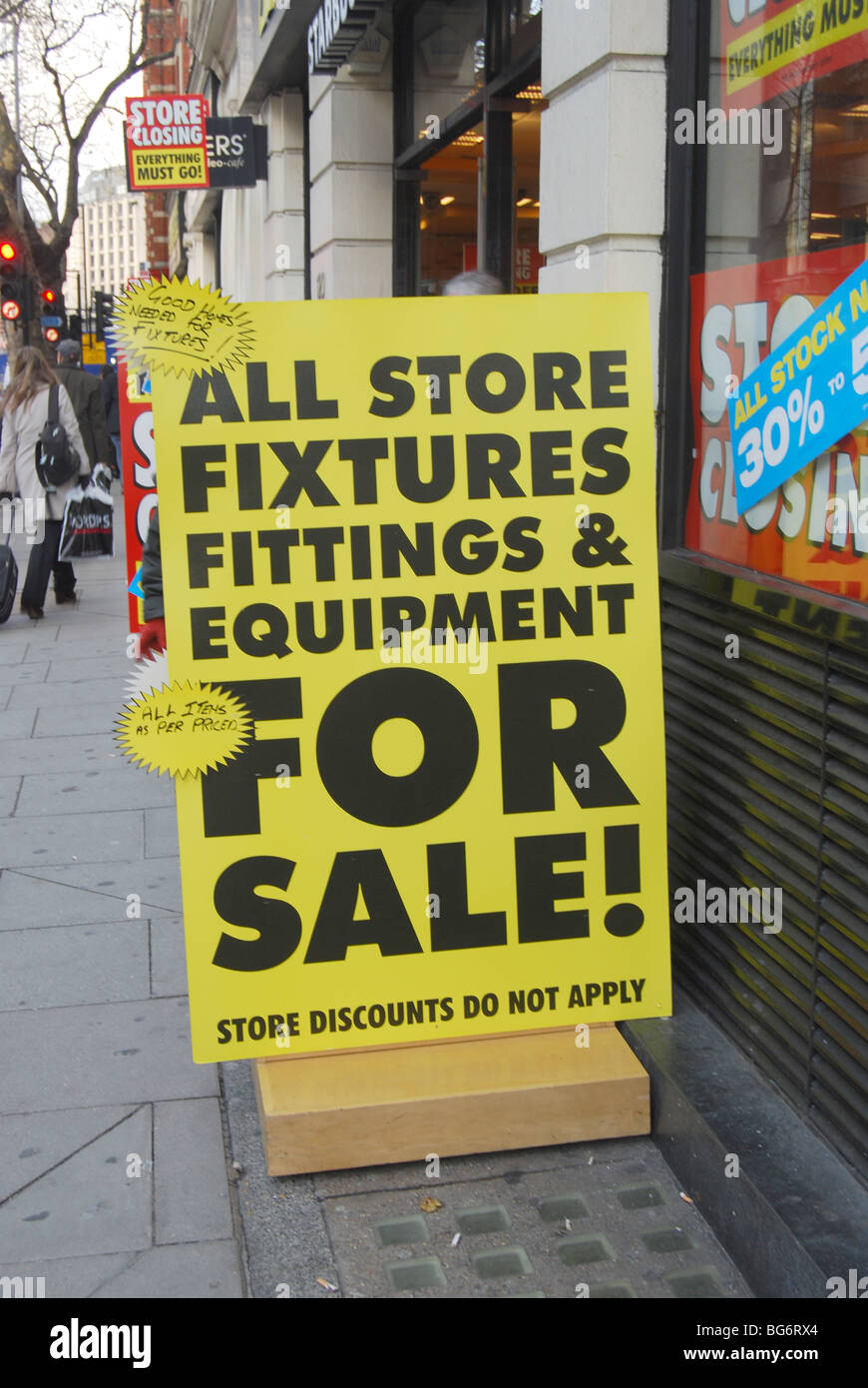 Borders Book shop bookshop closing down sale Stock Photo - Alamy