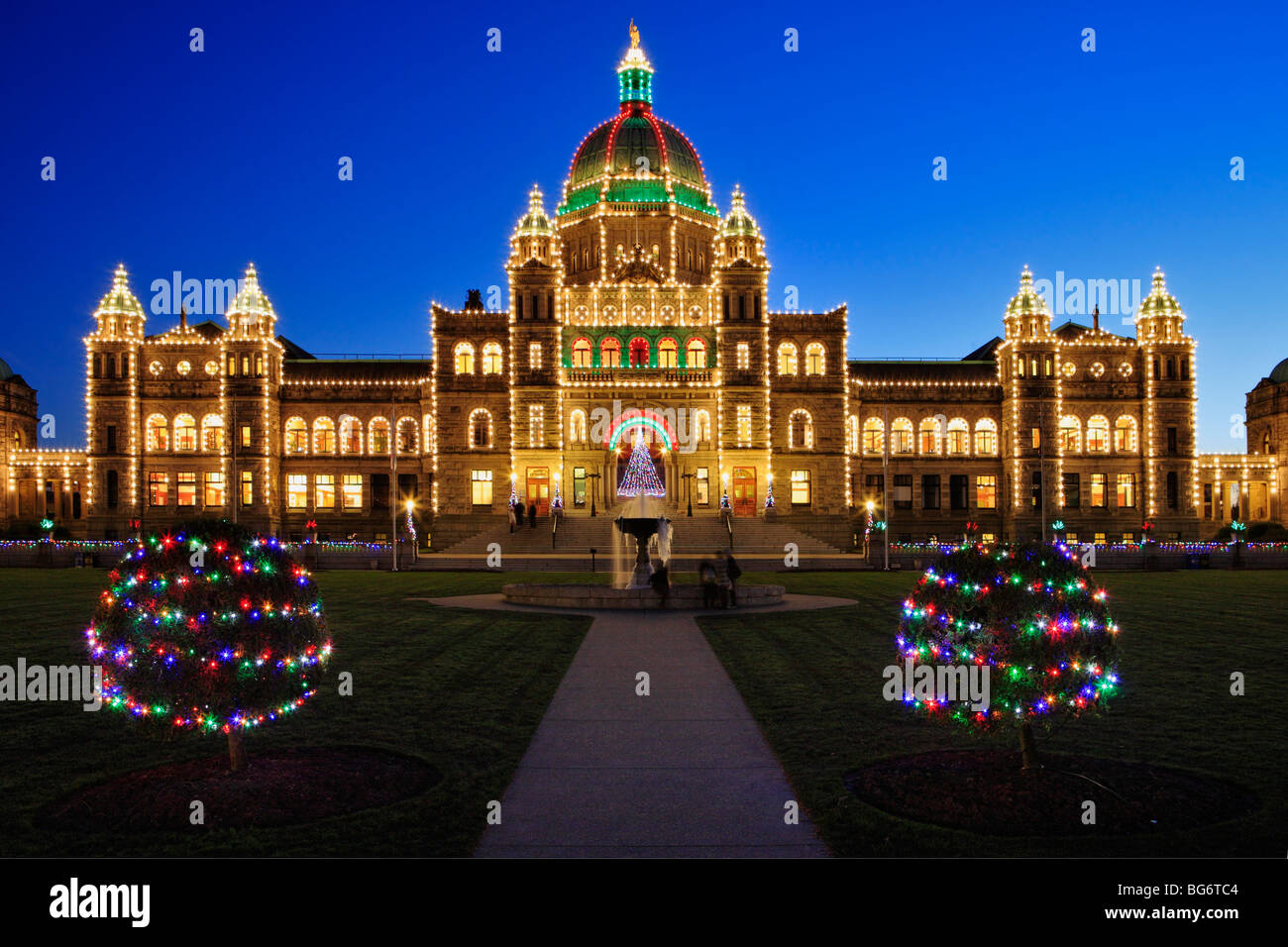 Christmas lights around downtown VictoriaVictoria, British Columbia