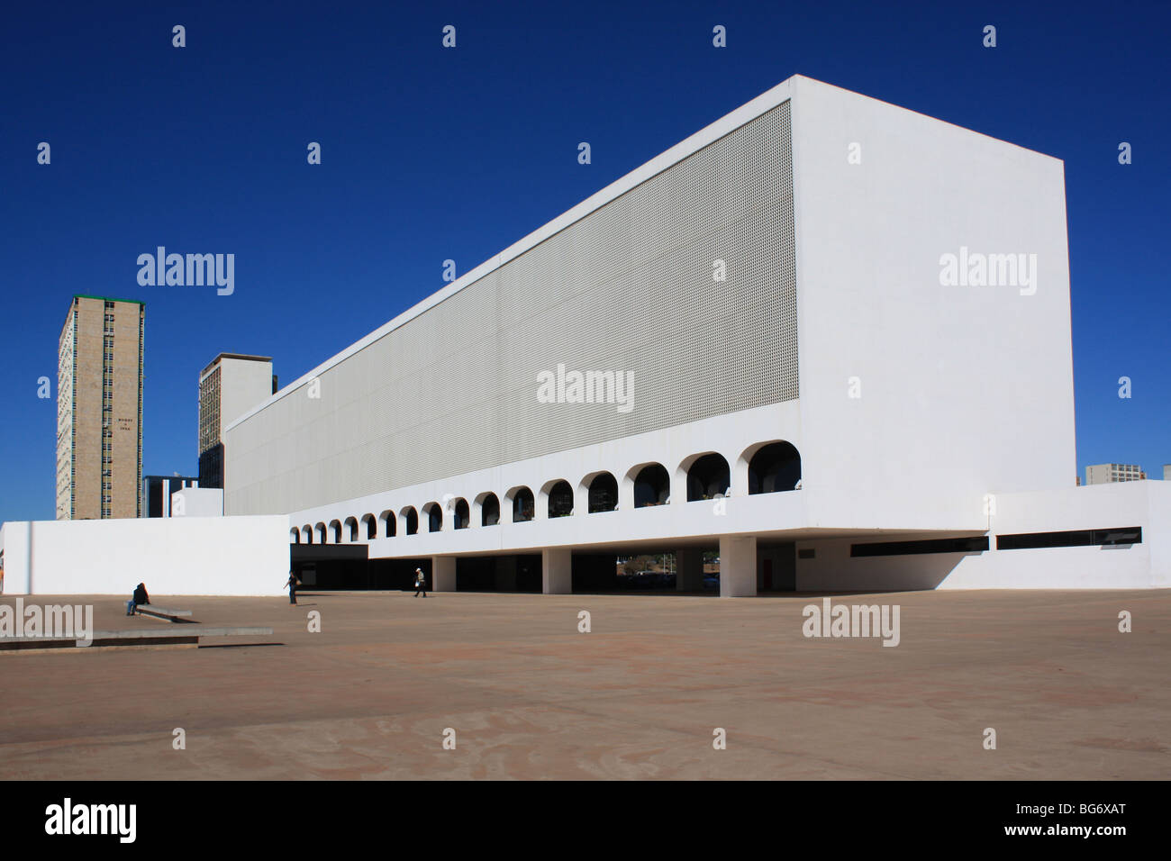 National library oscar niemeyer brasilia architect Stock Photo