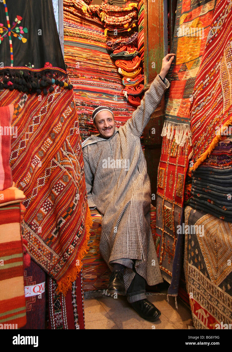 Bazar Ben Allal Stock Photo