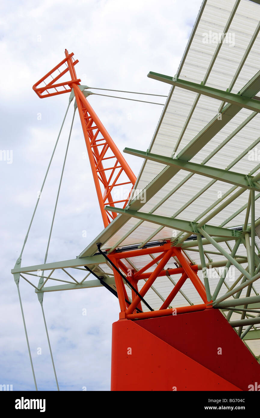 Giraffe Structures at the Mbombela Stadium in Nelspruit , South Africa. One of the host venue for the FIFA World Cup 2010 Stock Photo