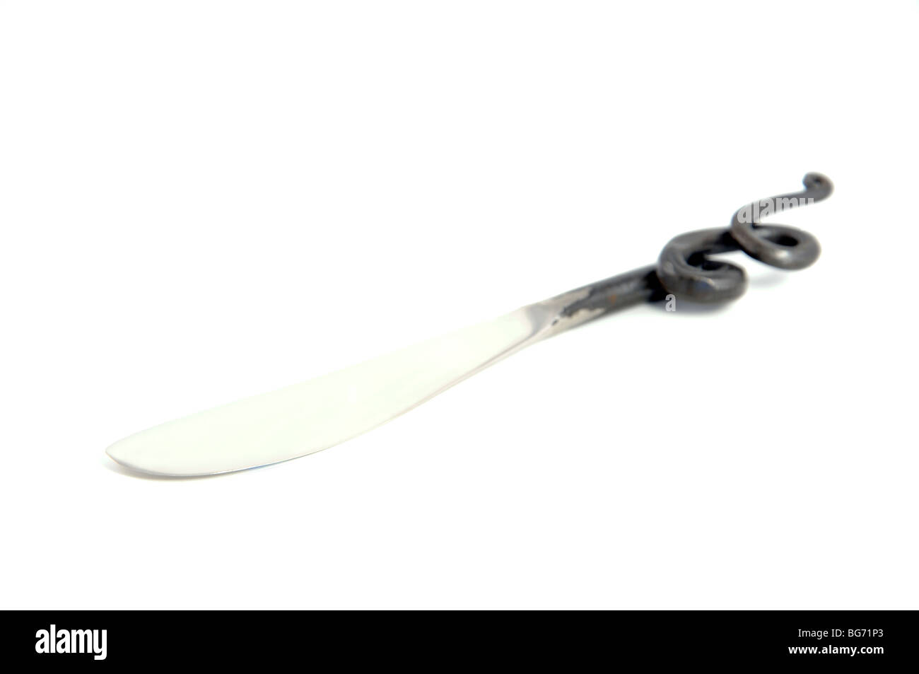 Cast iron butter knife Stock Photo Alamy