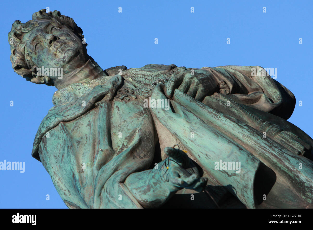 Statue of IV outside the Royal Pavilion, Brighton Stock Photo