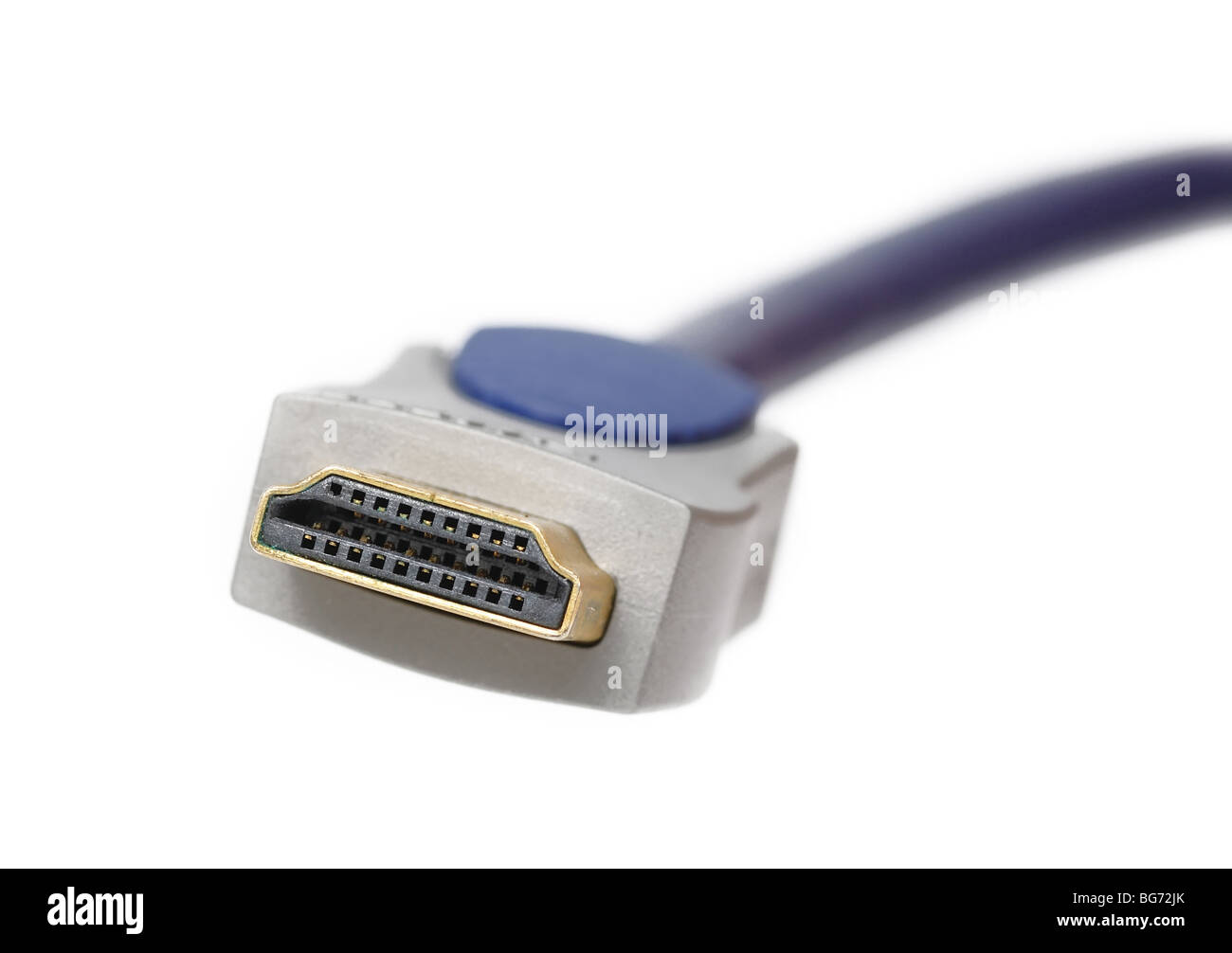 hdmi cable on a white background Stock Photo